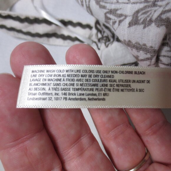 NWT ANTHROPOLOGIE womens TANK cream BROWN gold CROPPED adjustable BOHO SIZE S - Picture 12 of 12